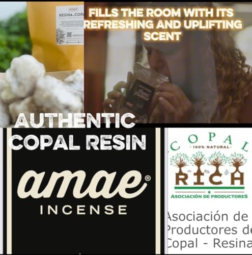 Copal Incense from México 100% Pure Natural Organic White Mayan Copal Rocks 3.5 Ounces / 100GRS. to Preserve The Aroma Comes in Pieces.$$Home Decor, Kitchen, & Other