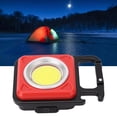 thumbnail image 4 of Mini Keychain Light, Aluminum Alloy Various Lighting Methods Portable Pocket Light COB  For Tent Red, 4 of 8