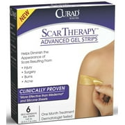 Curad Scar Therapy Advanced Gel Strips 6 Each (Pack of 2)