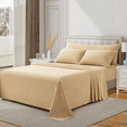 thumbnail image 3 of 4 Pcs Twin XL 16" Deep Pocket Microfiber Fitted Sheet Breathable Wrinkle, 3 of 13