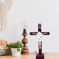 thumbnail image 4 of Adorno de escritorio minimalista de madera maciza, acabado liso, compacto y ligero, para decorar el hogar, la iglesia, el salón o el dormitorio, o como altar de meditación, 4 of 6
