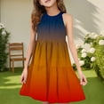 thumbnail image 2 of Ashirexll Robes pour Filles Enfants Sans Manches Mode Col Rond Patchwork Ludique Été Décontractée Robe d'Été pour Préadolescentes, 2 of 6