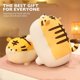 thumbnail image 4 of Juguete De Peluche De Gato Súper Suave, Animal De Peluche De Gatito Gordito Y Esponjoso, Almohada De Gato De Peluche Adorable para Niños O Decoración del Hogar (Amarillo, 19') Amarillo 19', 4 of 5