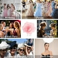 thumbnail image 5 of 10" Exaggerated Big Rose Flower Brooches and Pins for Women Dainty Large Organza Satin Fabric Floral Brooch Pin Lightweight Fashion Collar Dress Accessories Jewelry for Prom Masquerade Banquet, 5 of 6