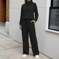 thumbnail image 2 of Women'S Fall 2 Piece - Long Sleeve Sweatshirt With Sweatpants Set Matching Sets Women Clothing Fall Women'S Lounge Sets, 2 of 6