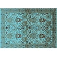 thumbnail image 1 of Ahgly Company Indoor Rectangle Oriental Light Blue Industrial Area Rugs, 2' x 3', 1 of 4