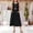 Black, variant on Women’s Linen Blend Sleeveless Pocket Midi Dress,Women's & Women's Plus Gray,Size S-2XL