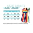 thumbnail image 4 of TIYOMI Plus Size Dress For Women 4X Basic Rainbow Stripe V Neck Short Sleeve Raglan Elegant Summer Casual Colorful Tie Waist Loose Fit Dress 4XL 24W 26W, 4 of 4