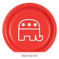 thumbnail image 4 of Beistle Pack of 96 Disposable Red Republican Elephant Dinner Plates 9", 4 of 6