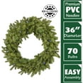 thumbnail image 3 of Fraser Hill Farm 36-In. Grandland Artificial Holiday Wreath with Multi-Colored Battery-Operated LED String Lights for Indoor/Outdoor Use, FFGT036W-6GR, 3 of 7