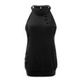 thumbnail image 5 of Tank Tops for Women Halter Neck Summer Loose Rocker Sleeveless Casual Shirts Blouses Camis Top, 5 of 8