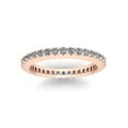 thumbnail image 3 of Natural .70Ct Round Cut Diamond Stackable Women's Anniversary Wedding Eternity Band Ring Solid 14k Rose Gold G SI1, 3 of 3