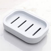 FXMLRLK 1Pc Double Layer Draining Plastic Soap Dish, Plastic Bar Soap Holder, Suitable for Shower, Bathroom, Kitchen, Portable for Home, Travel & Daily Use (Blue)