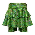 thumbnail image 3 of WOYY Big Girls Glitter Leopard Tiered Skort Shiny Sequin Skirt with Shorts, Sizes 11-12, 3 of 3