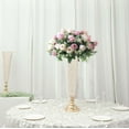 thumbnail image 6 of Efavormart 2 Pack | Gold 28” Tall Crystal Beaded Trumpet Vase Set, Table Centerpiece, 6 of 11