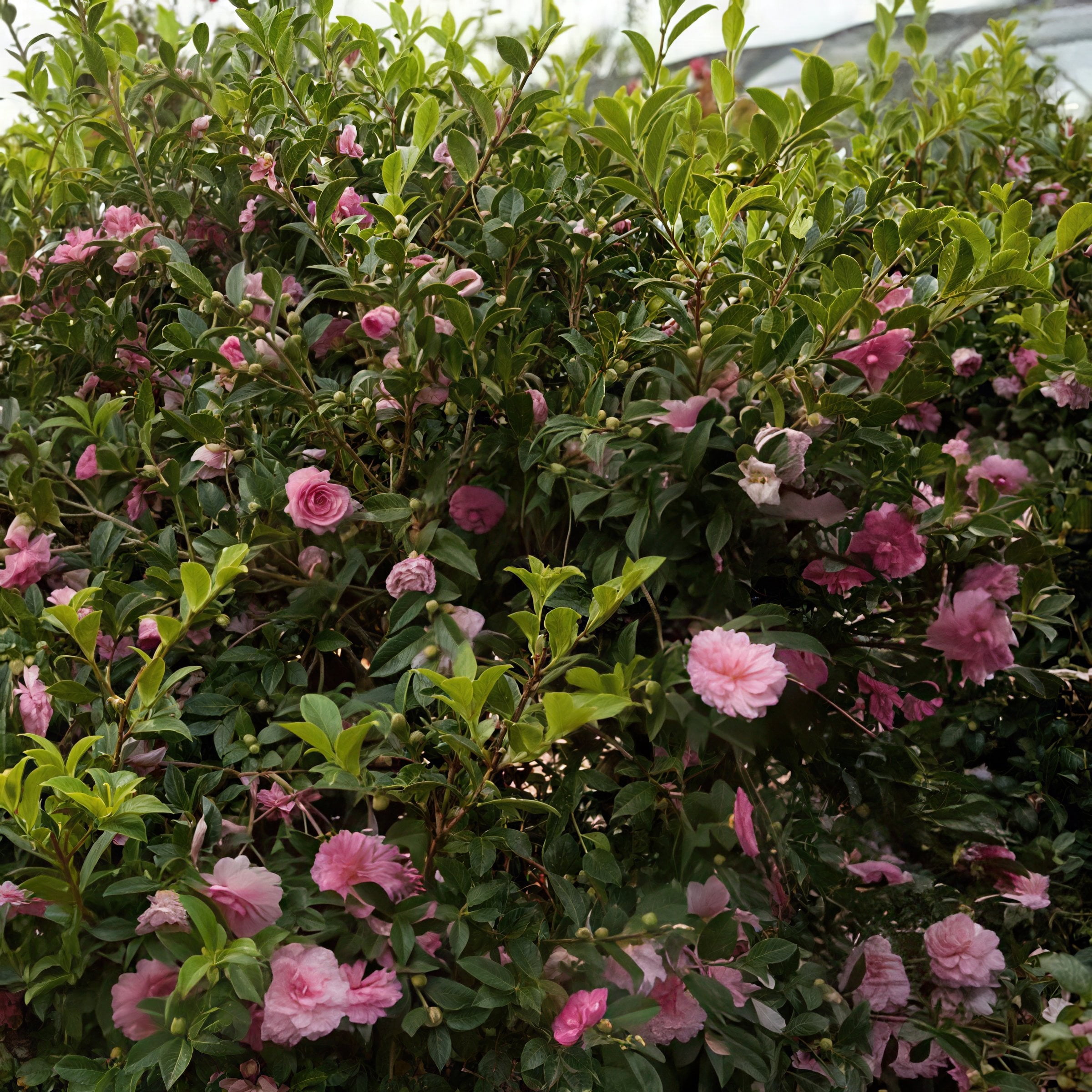 National Plant Network 1 gal. Camellia Sasanqua October Magic Pink Perplexion Shrub