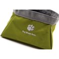 thumbnail image 3 of Tazón de viaje plegable Tazón para gatos y perros 2 en 1 Tazón de alimentación para mascotas y agua para exteriores (verde), 3 of 3