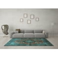 thumbnail image 3 of Ahgly Company Indoor Rectangle Persian Light Blue Traditional Area Rugs, 6' x 9', 3 of 4
