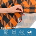 thumbnail image 4 of Halloween Buffalo Plaid Orange Curtain Valance for Kitchen Windows/Bathroom/Living Room/Bedroom Blackout, Rod Pocket Valance Small Window Treatment, 54" W x 18" L Home Decor, 4 of 6