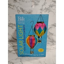 Regal Art & Gift Small Rainbow Hot Air Balloon Solar Lantern 12768