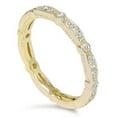 thumbnail image 1 of Bague de Mariage Empilable en Diamant 3/8ct Or Jaune 14K, 1 of 2
