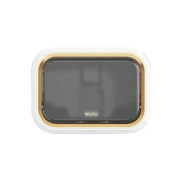 Estuche de almacenamiento de esponja, caja montada en la pared para baño de Hotel, cepillo extraíble, escurridor, soporte organizador con tapa Juegos de accesorios de baño Rejilla simple blanca Toystoory HA066617-03B