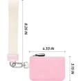 thumbnail image 4 of Kannior Mini Zip Around Wristlet Wallet Detachable Dual Pouch Portable for Women Keychain Small Wallet for Men, 4 of 6