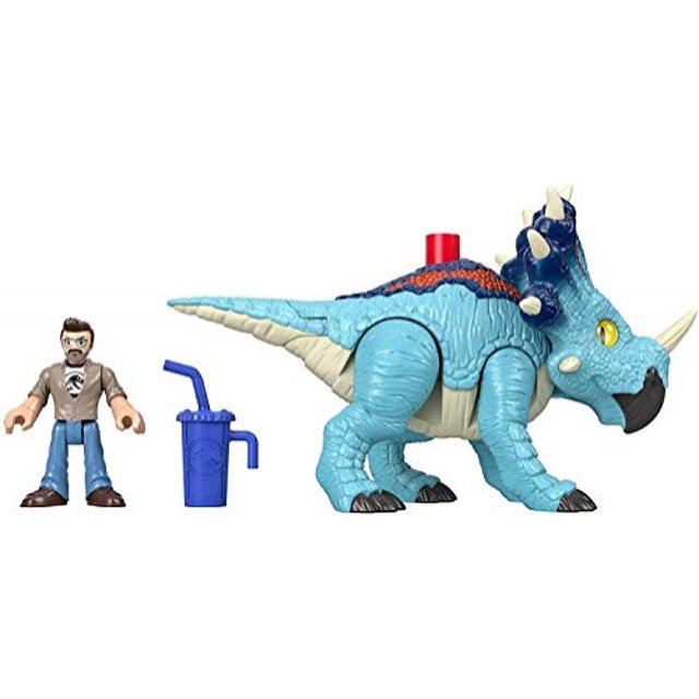 Imaginext Jurassic World Pachyrhinosaurus Dinosaurio y figura de Lowery set para niños en Jurassic World Jurassic World Toys