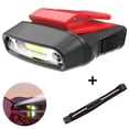thumbnail image 1 of 1 pcs Rechargeable Motion Sensor Cap Visor Light - COB LED Clip on Hat Light - Headlamp Flashlight with Red Light for Fishing Running Camping Reading, 1 of 9