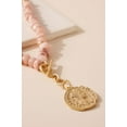 thumbnail image 4 of Stone Beaded Coin Pendant Necklace, 4 of 6