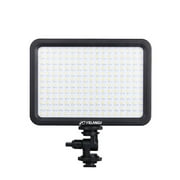 YELANGU LED204 on-Camera LED Video Light, CRI 85, Bi-Color Temperature 3300K-5600K, 204 pcs LED Lights, Dimming 100-5%, Ultra-Thin, 289.1g/10.2 Oz, Come with a Hot Shoe Mount Adapter for All Cameras