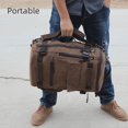 thumbnail image 3 of Mochila de lona para hombre, mochila para estudiantes de secundaria, mochila retro para computadora, bolso de viaje de gran capacidad, bolso para hombre, 3 of 6