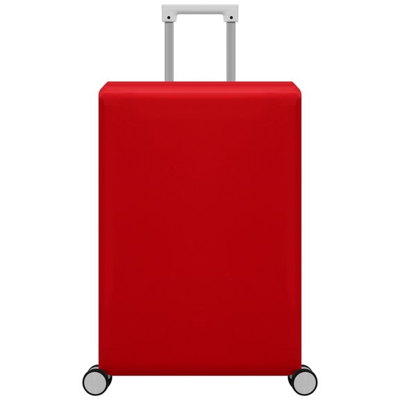 KAKOWELY Travel Luggage Protector Red Elastic Suitcase Cover with Easy Handle Access