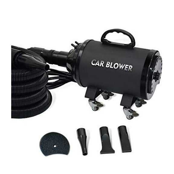 SHELANDY Powerful Motorcycle & Car Dryer with 14 Foot Flexible Hose & Wheels - for Auto Detailing and dusting