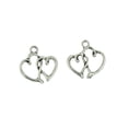 thumbnail image 3 of Paquete de 50 de Corazones Dobles para El Día de San Valentín, Colgante de Pareja, Amor, perfecl Colgante Charm, 3 of 6