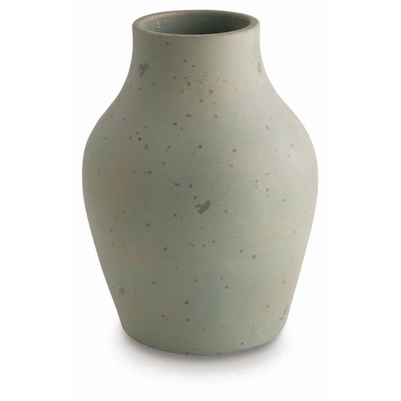 Signature Design by Ashley Baychester 13.13" Vase, Antique Green Terra Cotta