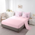 thumbnail image 5 of Feelyou Girl Ribbon Bowknot Bedding Comforter Set 7pcs, Fashion Race Car King Bedding Sets, 5 of 8