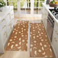 thumbnail image 4 of Kitchen Rugs Sets Of 2,Brown Sun Moon Cloud Star Pattern Anti Fatigue Kitchen Mat Rugs Non Slip Washable,Decorative Kitchen Floor Mats for Kitchen,Sink,Laundry,17"X47", 4 of 5