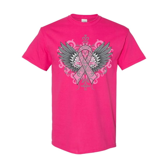 Inktastic Breast Cancer Cool Wings T-Shirt
