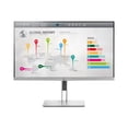 thumbnail image 4 of HP EliteDisplay E273q - LED monitor - 27" - 2560 x 1440 QHD @ 60 Hz - IPS - 350 cd/m�� - 1000:1 - 5 ms - HDMI, VGA, DisplayPort, USB-C - black (rear cover), silver (front bezel, frame and stand), 4 of 9