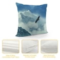 thumbnail image 4 of Orinice Bird Sky Mountain Graphic Decorative Throw Pillow Cover for Home Couch Living Room Bed Sofa, Zipper Closure, 1PC 18x18in, 4 of 5