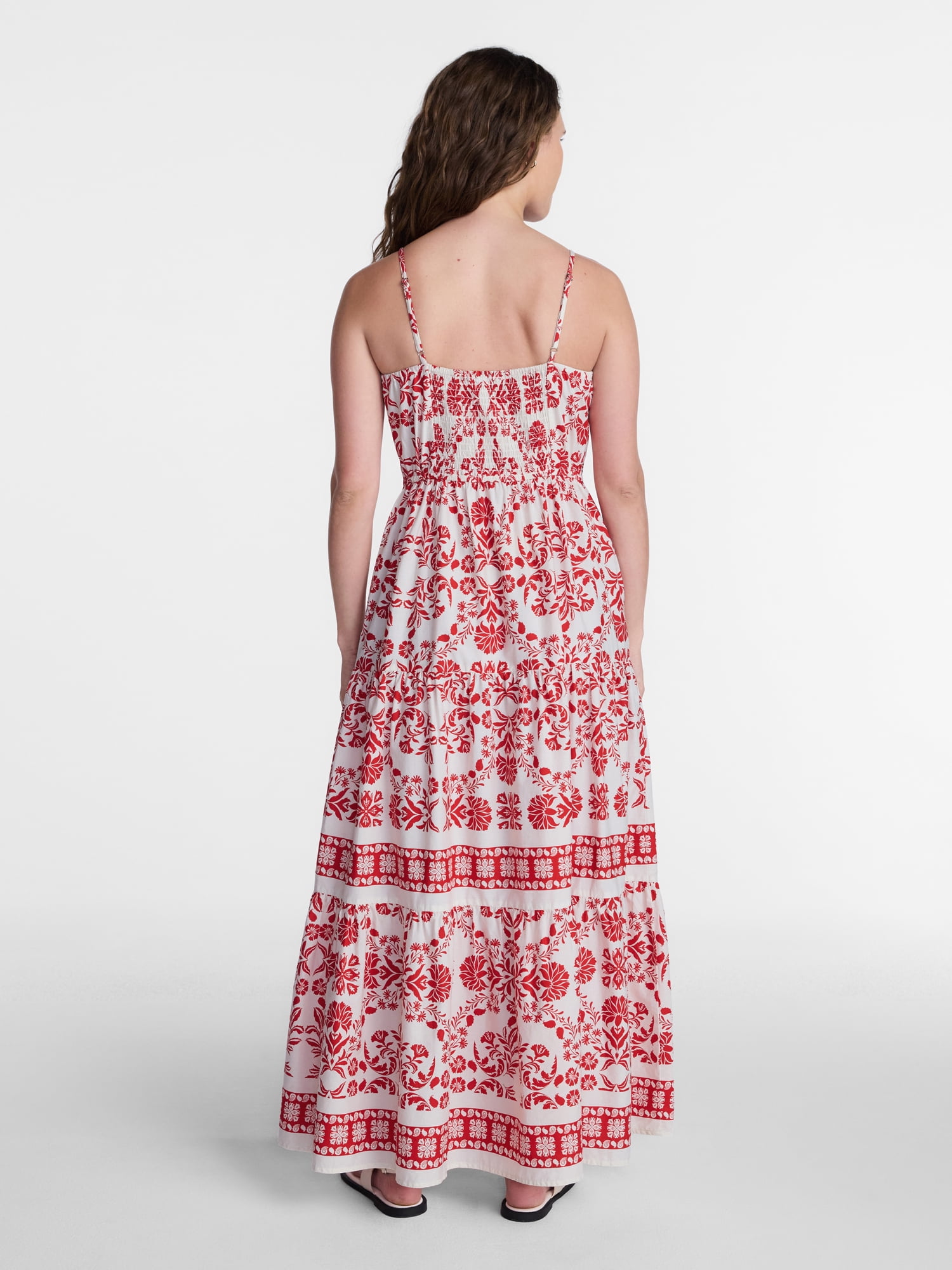 Time and Tru Women's Strappy Maxi Dress, Sizes XS-XXXL