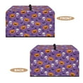 thumbnail image 6 of FOR U DESIGNS Skull Jack-o'-lantern Pattern Microwave Oven Dust Cover Dust-Proof Shield for Countertop Appliances Foldable Kitchen Appliance Protector Halloween Decor with Top Handle-S, 6 of 8