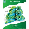 thumbnail image 3 of Real Planet 12.75" Blue Big Eyes Sea Turtle Realistic Stuffed Animal, Sea Turtle Ocean Plush Toy & STEM Learning Gift for Birthday Boys & Girls, 3 of 6
