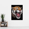thumbnail image 2 of Ferocious Tiger Old School USA Tattoo Ink Body Art Rockabilly Americana 50s Extra Large XL Wall Art Poster Print, 2 of 3
