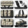 thumbnail image 3 of Teacher Tote Bag,Paw Prints Teacher Utility Tote Bag,Large Work Tote Bags for Women with Multiple Pockets,Top Zipper Closure,13.8x10.6x6.7 Inch, 3 of 5