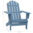 thumbnail image 4 of vidaXL Garden Adirondack Chair Solid Fir Wood Blue, 4 of 4