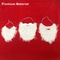 thumbnail image 4 of Advancent Papá Noel franela barbas falsas fiesta de Navidad banda de pelo blanco accesorios Cosplay regalos niños actuación Kits de decoración para fiestas Niño Advancent HA061435-03, 4 of 6