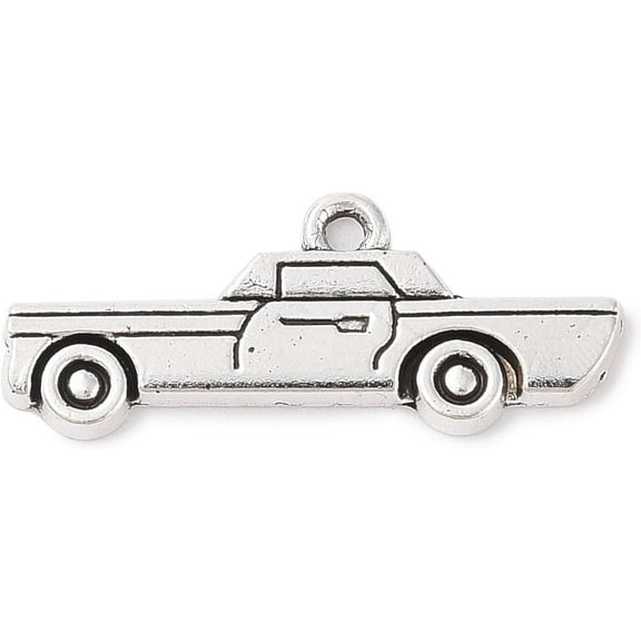 50 Pcs Car Charms Pendant Tibetan Style Zinc Alloy Car Charms Jewelry Making Charms Metal Charms Pendant Pendant Ornament for Women DIY Necklace Bracelet Earring Jewelry Craft Making
