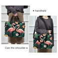 thumbnail image 6 of FORMRS 16" Laptop Sleeve Bag Carrying Case with Handle Travel Shoulder Briefcase, Flamingo Leaves Pattern, 6 of 8